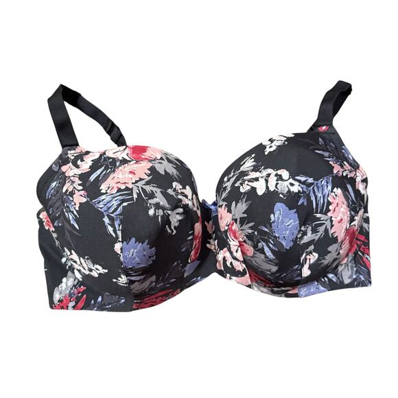 Cacique by Lane Bryant Floral Lightly Lined Balconette Bra Size 40F - Picture 2 of 10